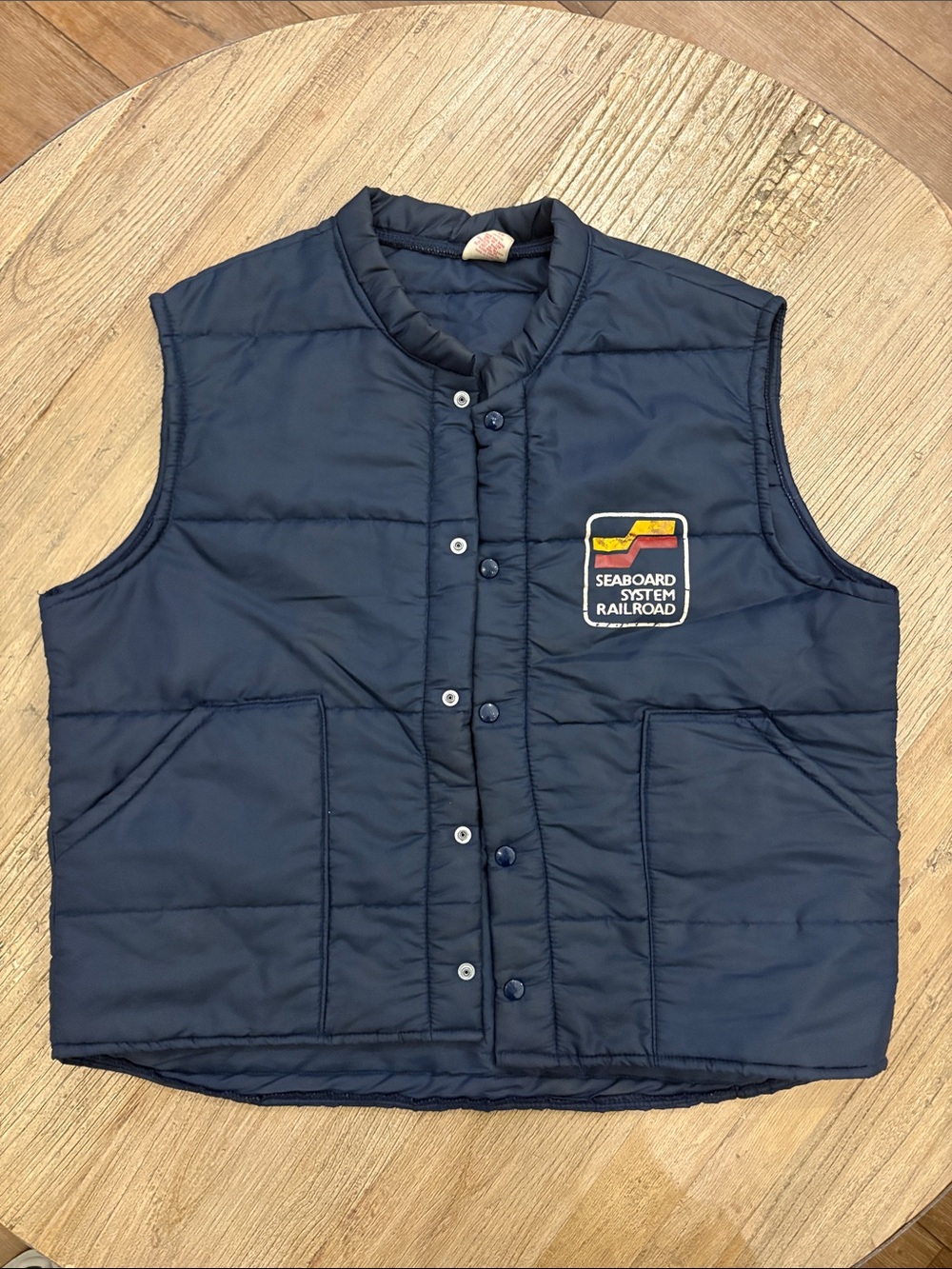 Vintage Navy Quilted Men's Vest